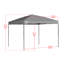 Tente pliante Shade Tech à pieds droits