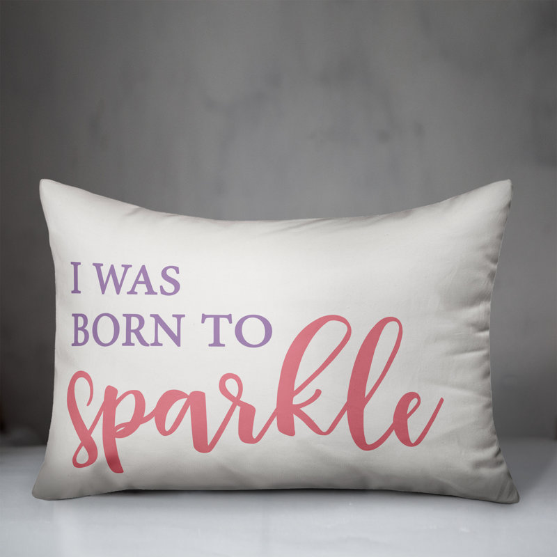  Coussin lombaire intérieur / extérieur I Was Born to Sparkle, Pas de bourre