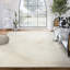 Tapis beige rectangulaire en polypropylène tissé à la machine Rebbecca-615053460