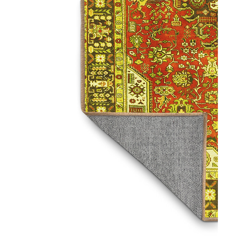 Washable Oriental Indoor Rug, Rectangle 2' x 4'