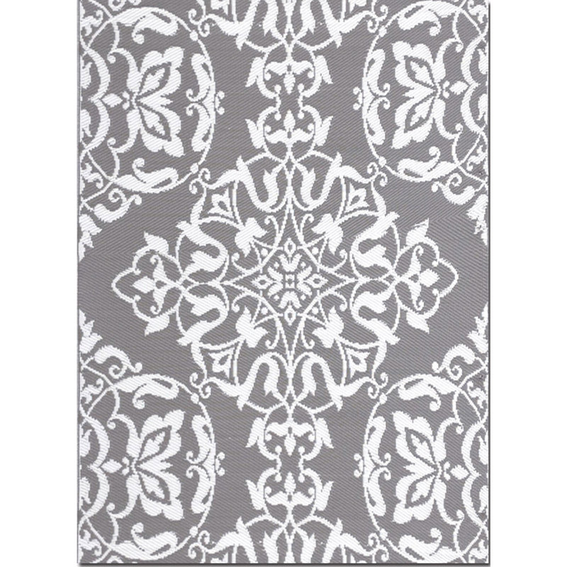 Tapis intérieur / extérieur en fer forgé oriental, Rectangle 6 pi x 9 pi