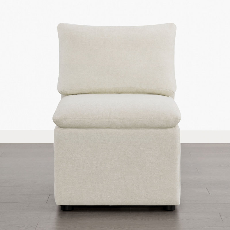 Chaise d'appoint rembourrée, Lin lin