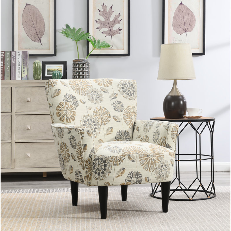 Akanni Upholstered Armchair, Cascade Mineral Polyester