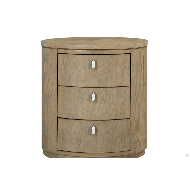 Oval Nightstand - Toffee