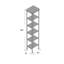 Tablette de salle de bain l 13 po x H 60 po calleis