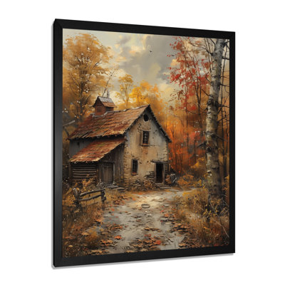Brown Autumn Barn Rustic Charm II - Barn Wall Decor