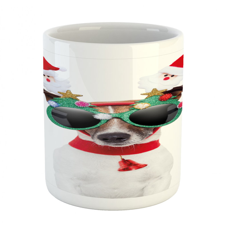 Grande tasse à café amusante chiot