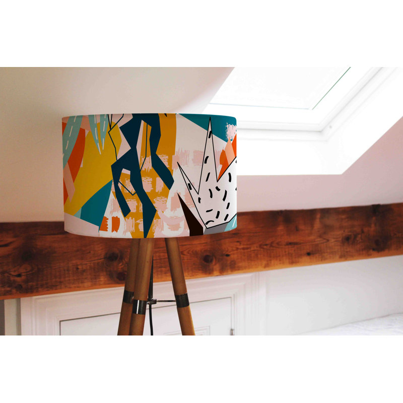 Cotton Drum Pendant Shade ( Uno ), 25cm H x 40cm W x 40cm D