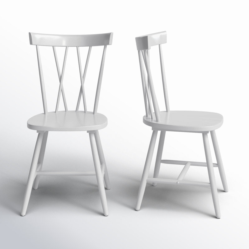 Porschia Cross Back Side Chair, Gray