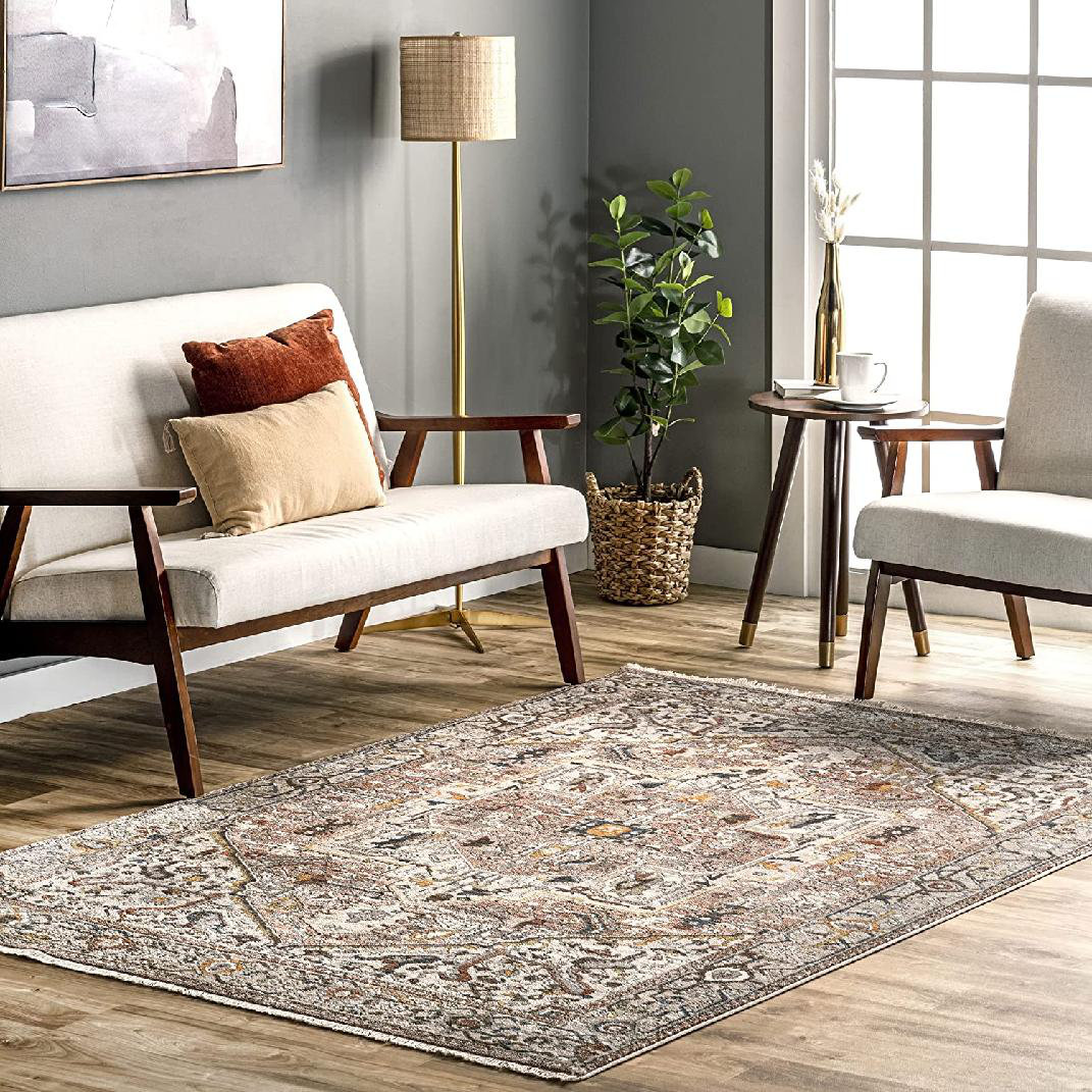 Charlton Home® Aksah Floral Rug - Wayfair Canada