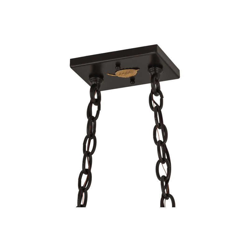 Luminaire suspendu géométrique pour table de billard 6 lumières Old Forge