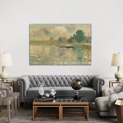 Berge De La Seine 1884 by Georges Seurat - Wrapped Canvas Gallery-Wrapped Canvas Giclée