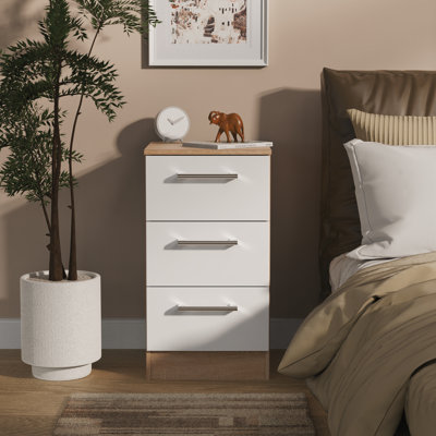 Devon 37cm W Manufactured Wood Bedside Table