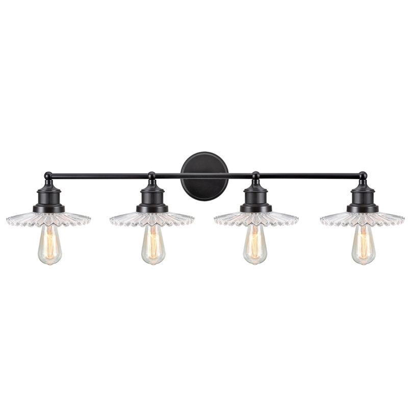 Éclairage pour meuble-lavabo bronze huilé 4 lumières Lederer