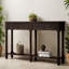 Console en bois avec 2 tiroirs et tablette inférieure Sheen-732877894