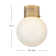 Flush Mount Globe Ceiling Light with Perforated Details