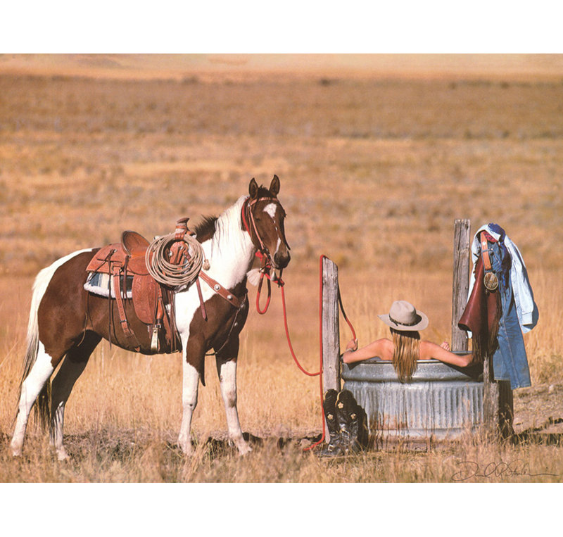Cowgirl in Heaven, H 18 po x l 24 po