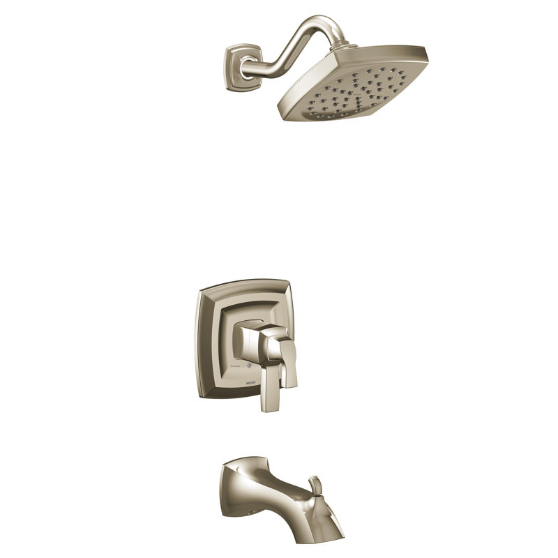 Garniture de baignoire et douche Voss M-CORE 4-Series Eco-Performance, valve requise, Nickel poli