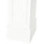 Foyer blanc - 29 po de largeur intérieure, ornement décoratif, 45,25 po de large, facile à balayer et basculer, blanc électrique seulement moderne, motif intérieur, plateau pour la décoration, propre, utilisation