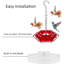 Ensemble de 2 mangeoires à colibri universelles, 30 ports, fourrage à fourmis intégré, support de suspension, rouge-840092593