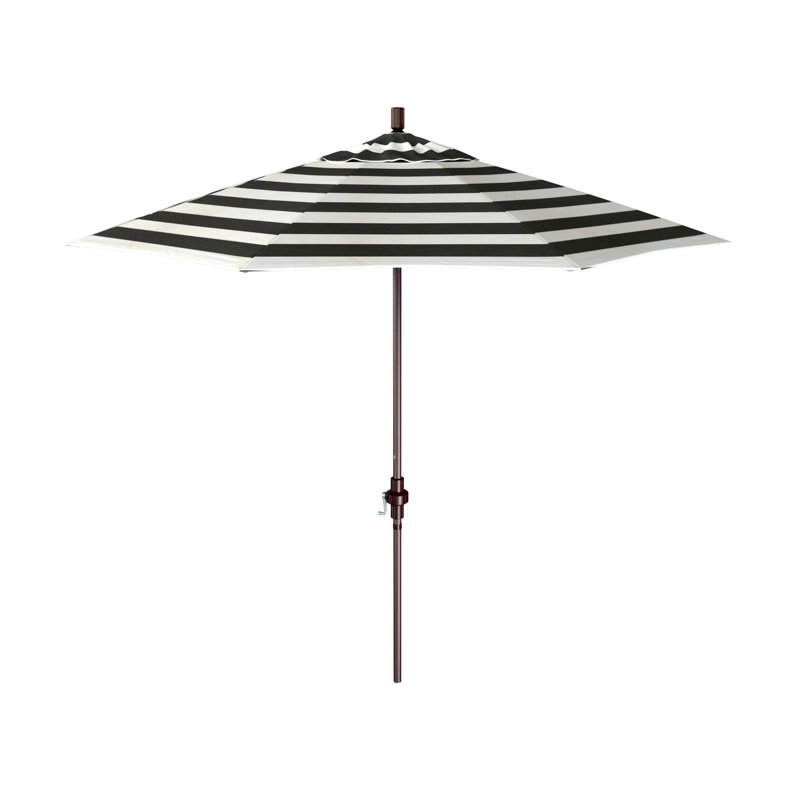 Parasol Starkville 108, Cabana classique à rayures noires Sunbrella®