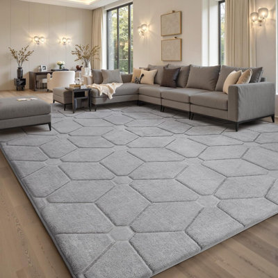 10x14 Area Rugs for Living Room, Soft Large Area Rug Fluffy Rugs for Bedroom，Machine Washable Area Rug Non Slip Carpet Rug for Living Room Home Decor
