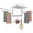 Aluminum Wall-Mounted Drying Rack-86773598