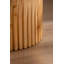 Table basse cylindrique de style rétro avec motif à relief vertical, ensemble de 2