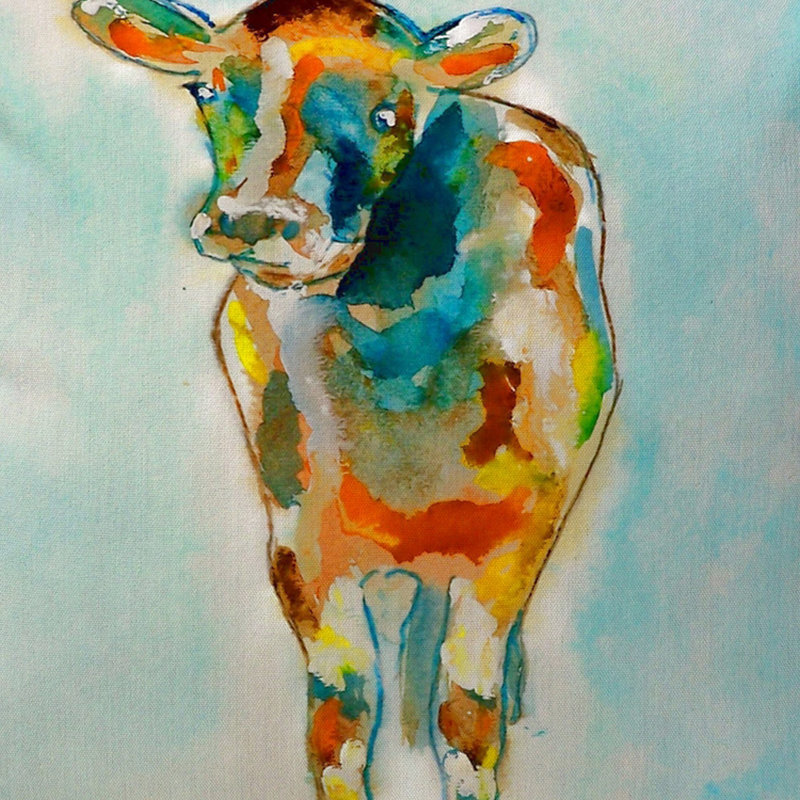 Housse et insert de coussin carré Cow Cow, Grand