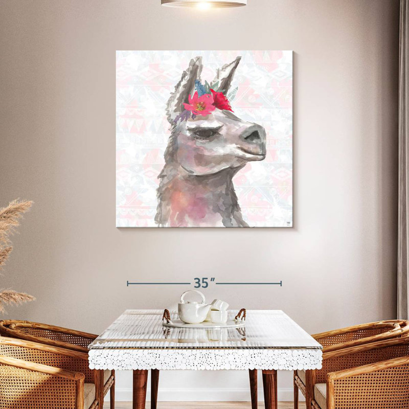 Crowle Boho Poppies And Llama