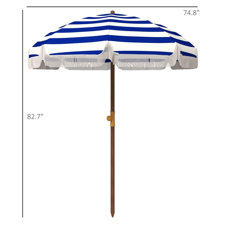 Parasol portatif avec auvent ventilé