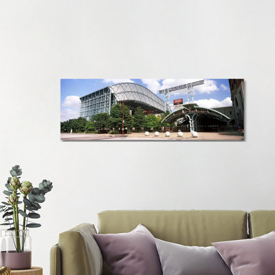 Baseball Field, Minute Maid Park, Houston, Texas, USA - Wrapped Canvas Panoramic Print