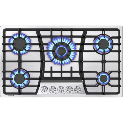 Plaque de cuisson au gaz naturel 36 po avec 5 brûleurs