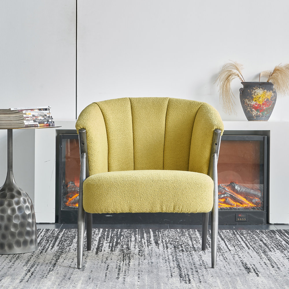 17 Stories Fauteuil demi-tonneau Modern - Wayfair Canada