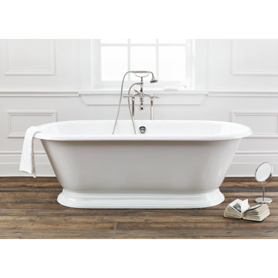 Jaijuan 70.13'' x 31.5'' Soaking Cast Iron Bathtub