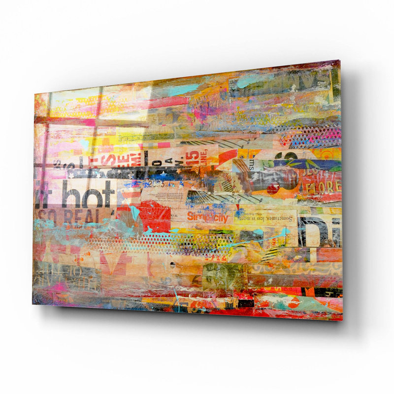 «Metro Mix I» par Erin Ashley, art mural acrylique, H 12 po x l 16 po x P 0,13 po