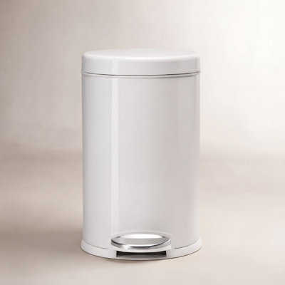 simplehuman 1.2gal Round Step-On Trash Can