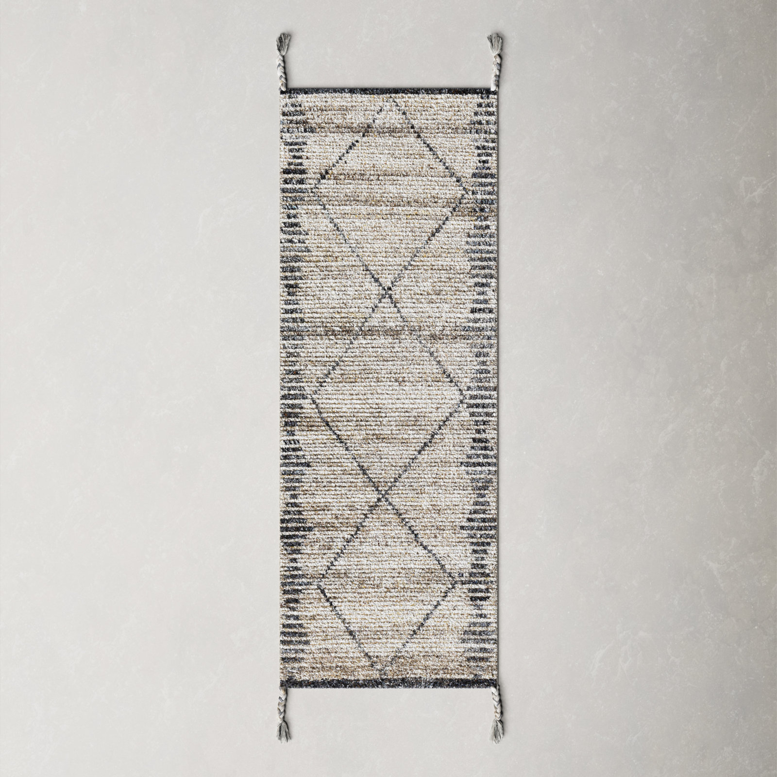 Mathias Handmade Recycled P.E.T Indoor/Outdoor Rug, Runner 2'6" x 8'