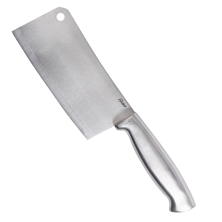 Oster 6 Stainless Steel Heavy Duty Meat Cleaver Chef Knife