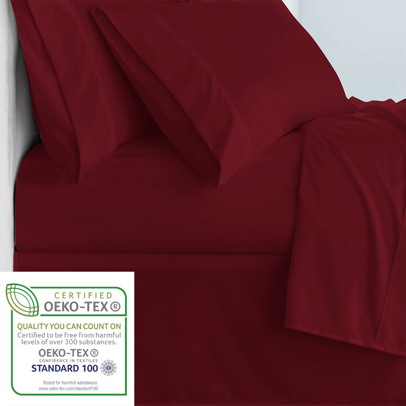 Drap-housse en microfibre Swift Home, Rouge