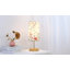 Lampe de table USB en métal avec deux ports USB et abat-jour floral Miika-537137285