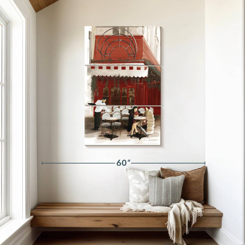 Lilie Paris Bistro - rouge, H 45 po x l 28 po