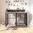 Large Dog Crate With Lockable Wheels-961337443