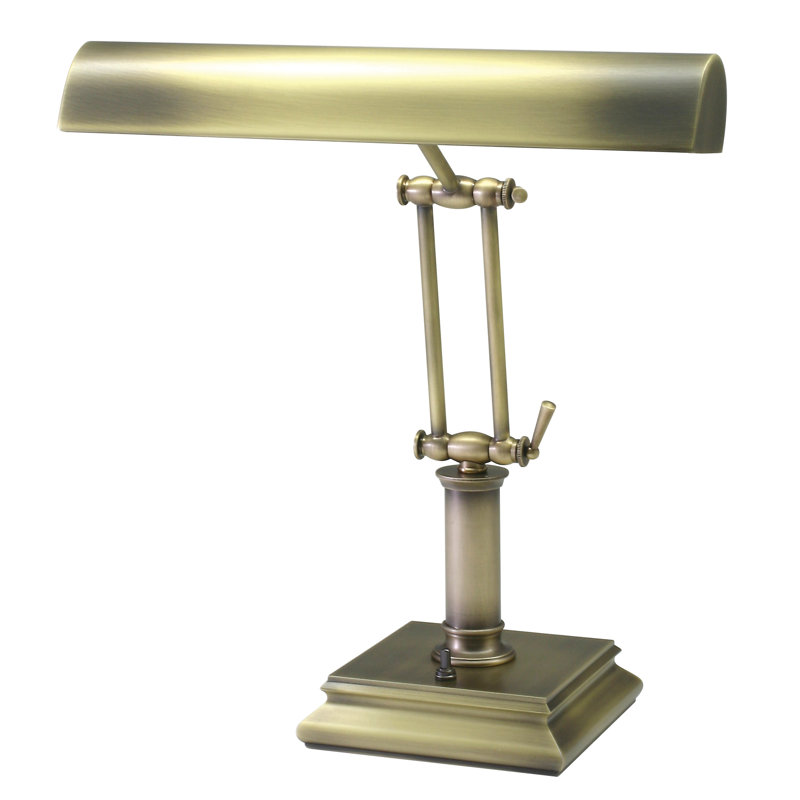 Piano Table Lamp, Antique Brass