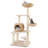 Corrigan Studio® 59" Cattail Cat Tower With Sisal Scratching Posts Perch Condo Soft Hammock Indoor