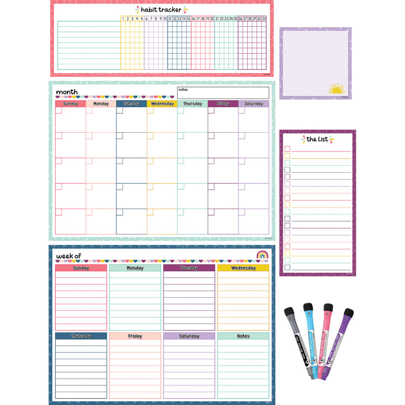 Ensemble de calendrier magnétique Oh Happy Day