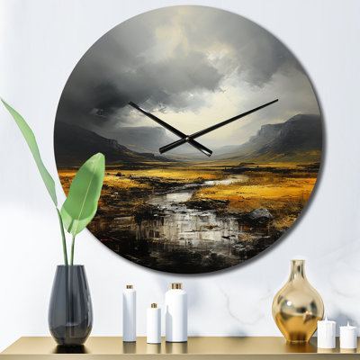 Horloge murale en métal Kalanni