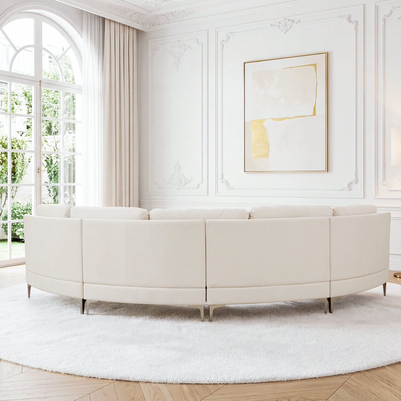 Canapé modulaire Compression, Cream Velvet