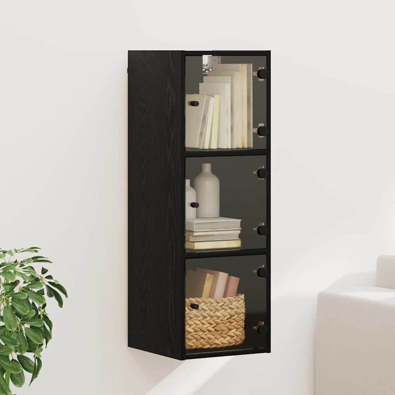 Rectangle Accent Cabinet, Black Oak