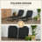 2 Piece Folding Chaise Lounge Pool Chairs, Outdoor Sun Tanning Chairs With 5-Level Reclining Back, Steel Frame For Beach, Yard, Patio-165175182-165175180